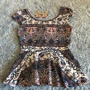 Charlotte Russe peplum top